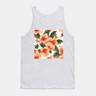 Hibiscus Flowers Pattern 3 Tank Top